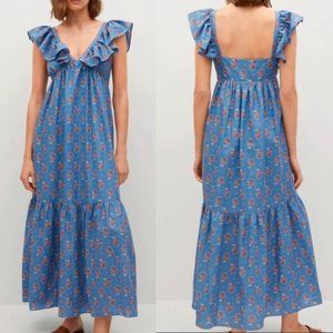 NWT Mango floral maxi dress size XS